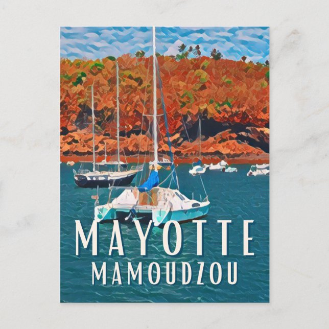 Postal Mamoudzou Photo Vintage  (Anverso)