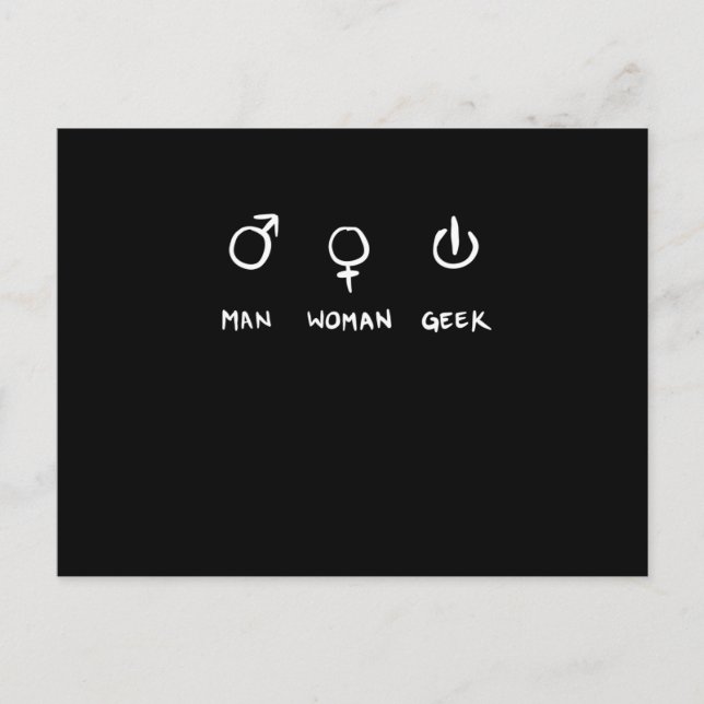Postal Man Woman Geek (Anverso)