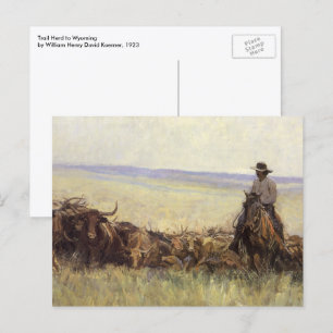Postal Manada de sendero a Wyoming por WHD Koerner