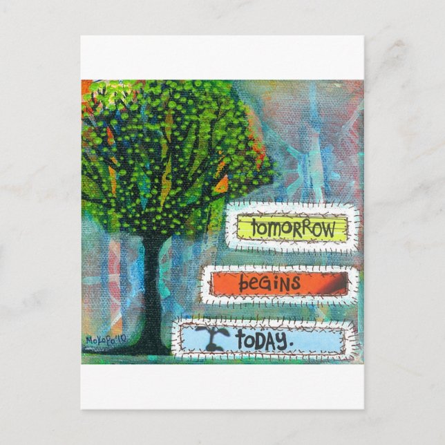 Postal Mañana Comienza Hoy (Anverso)