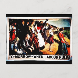 Postal Mañana cuando el trabajo rija