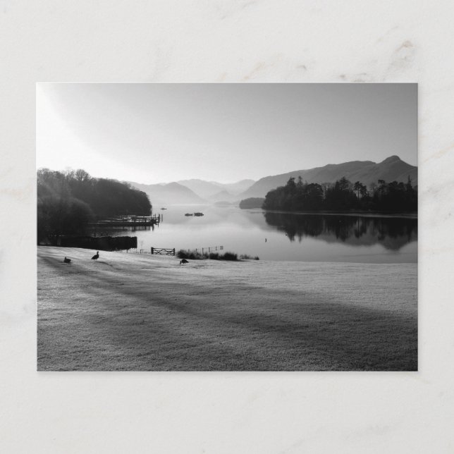 Postal Mañana de diciembre: Derwentwater (Anverso)