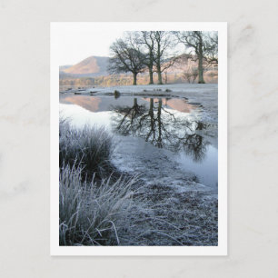 Postal Mañana de invierno: Bahía Strandshag, Derwentwater
