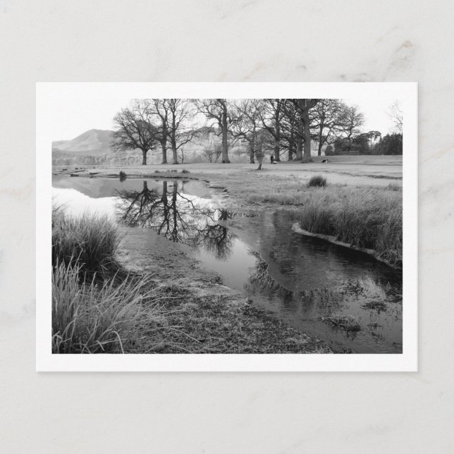 Postal Mañana de invierno: Bahía Strandshag, Derwentwater (Anverso)