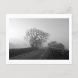 Postal Mañana de Invierno Misty: Cheshire, Inglaterra