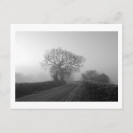 Postal Mañana de Invierno Misty: Cheshire, Inglaterra