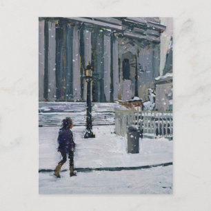 Postal Mañana de nieve Catedral de San Pablo 2009