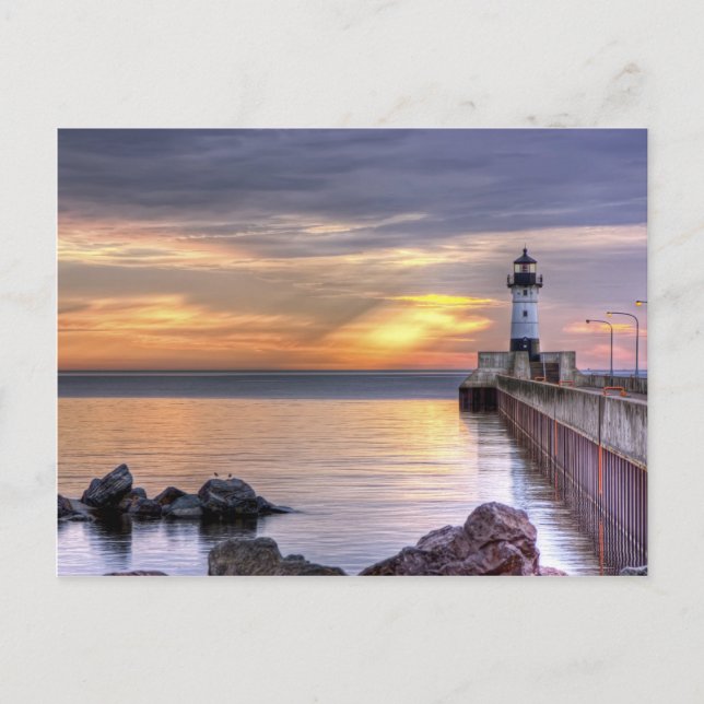 Postal Mañana del muelle norte (Anverso)