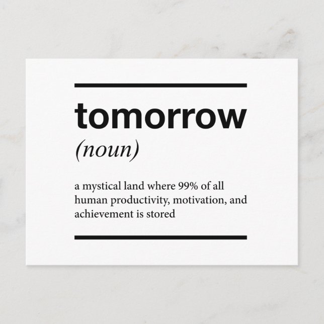 Postal Mañana diseño Inspirador (Anverso)