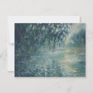Postal Mañana en el Sena Monet