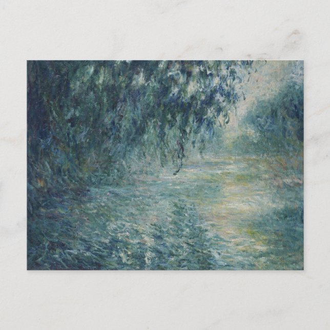 Postal Mañana en el Sena Monet (Anverso)