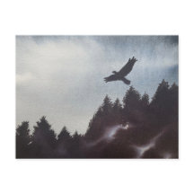 Mañana mojada en las montañas