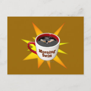 Postal Mañana nadar...
