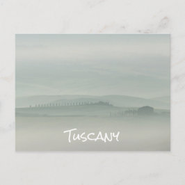 Postal Mañana pastel en la nublada Toscana