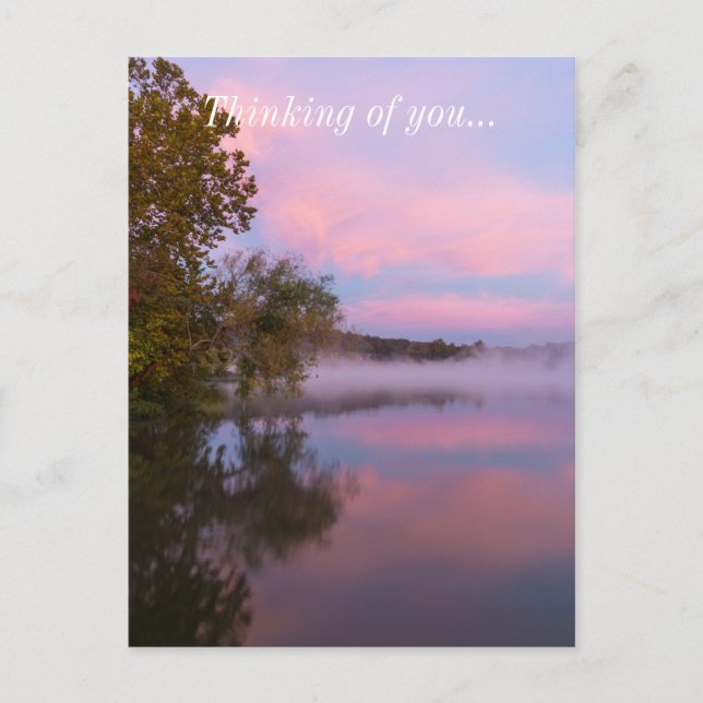 Postal Mañana rosa brillante (Anverso)