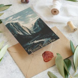 Postal Mañana Serena en el Valle de Yosemite