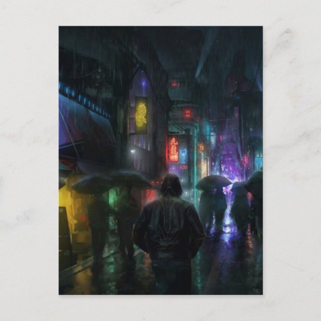 Postal Mañanas para la gente de la noche (Anverso)