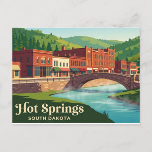 Postal Manantiales Calientes Dakota del Sur