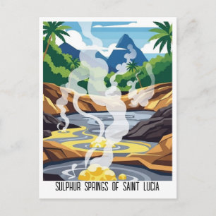 Postal Manantiales de Azufre de Santa Lucía Viaje