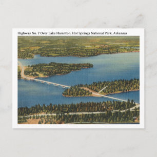 Postal Manantiales de Lake Hamilton Arkansas Antiguo años