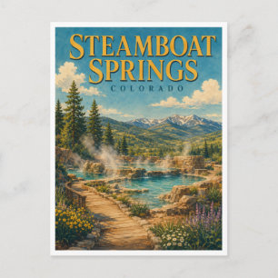 Postal Manantiales de Steamboat Springs Colorado GeoSaga