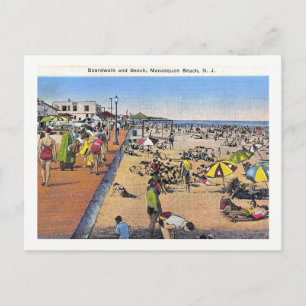 Postal Manasquan, Nueva Jersey, Boardwalk, Viñeta