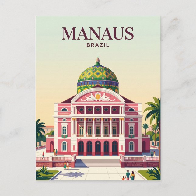 Postal Manaus Brasil (Anverso)