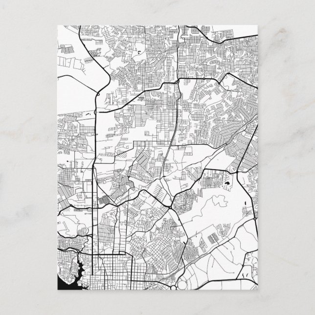 Postal Manaus Brazil Map (Anverso)