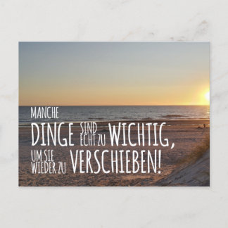 Postal Manche Dinge sind zu wichtig … Sonnenuntergang