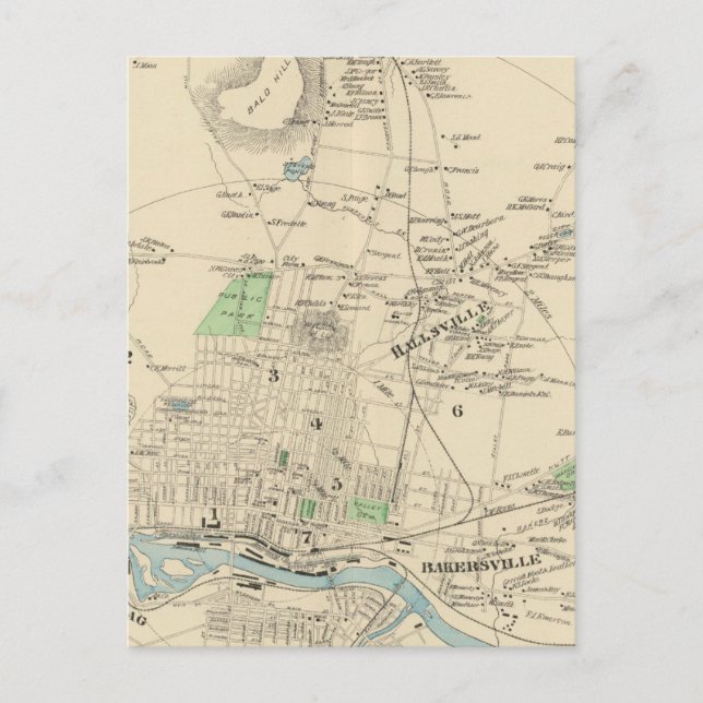 Postal Manchester, ciudad de NH, ciudad (Anverso)