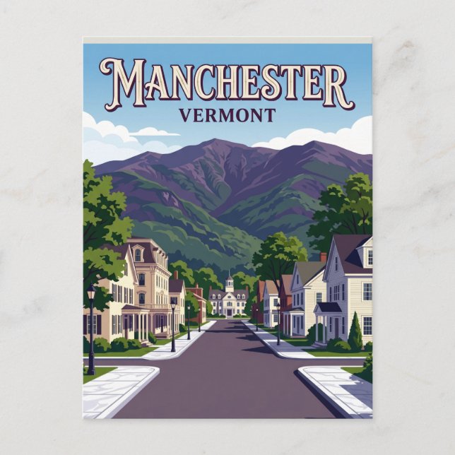 Postal Manchester EE. UU. (Anverso)