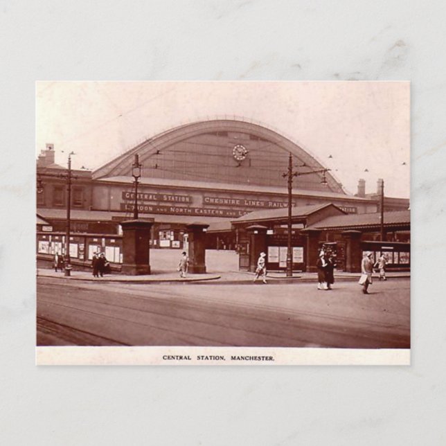 Postal Manchester, Estación Central (Anverso)