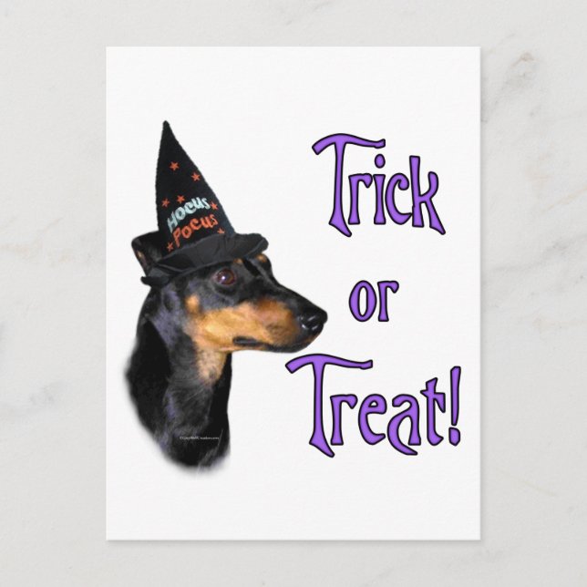 Postal Manchester Terrier Trick (Anverso)