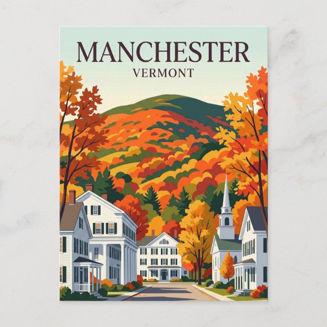 Postal Manchester Vermont (Anverso)