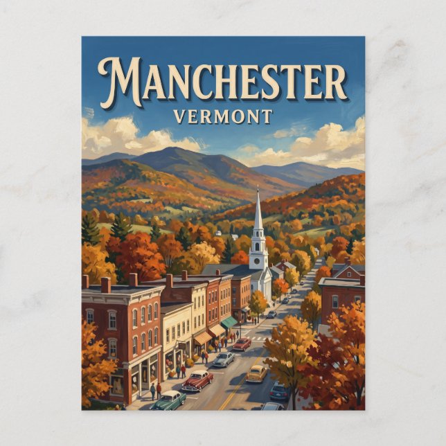 Postal Manchester Vermont (Anverso)