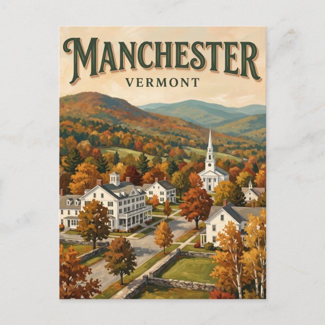 Postal Manchester Vermont (Anverso)