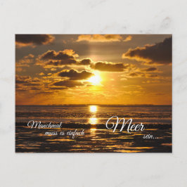 Postal Manchmal muss es einfach Meer sein...