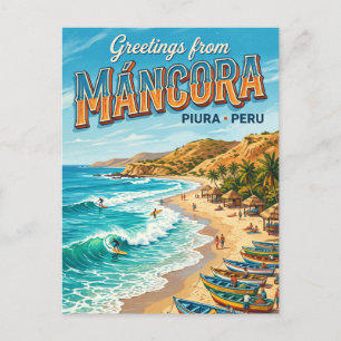 Postal Máncora Perú