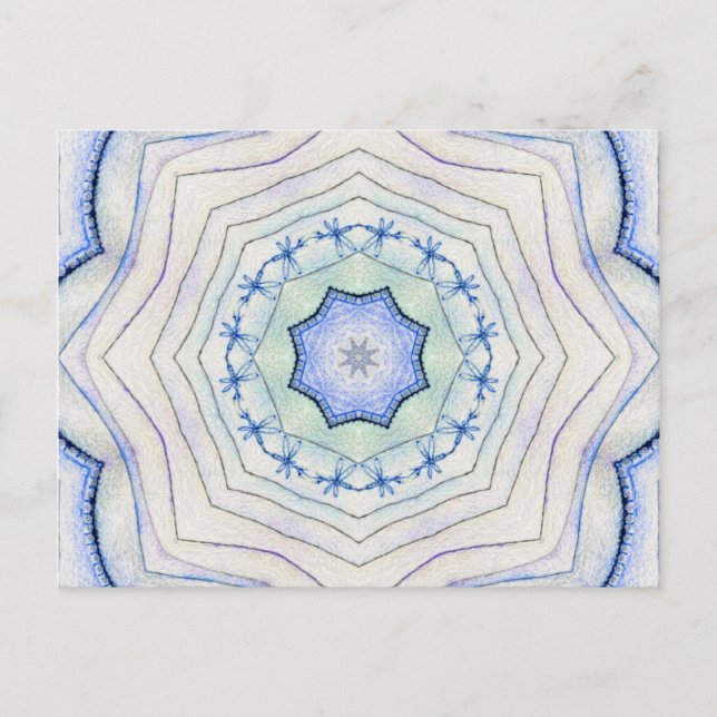 Postal Mandala aérea de los cuatro elementos (Anverso)