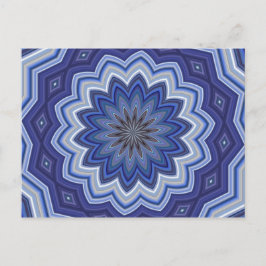 Postal Mandala azul