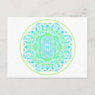 Postal Mandala_bleu_vert