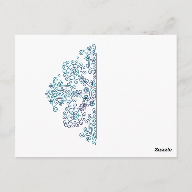 Postal Mándala Boho (Reverso)