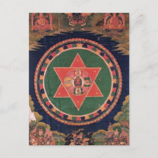 Postal Mandalá budista tibetano de Vajravarahi Vajrayogin