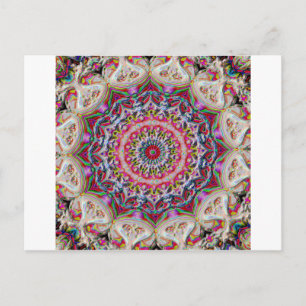 Postal Mandala circular de color