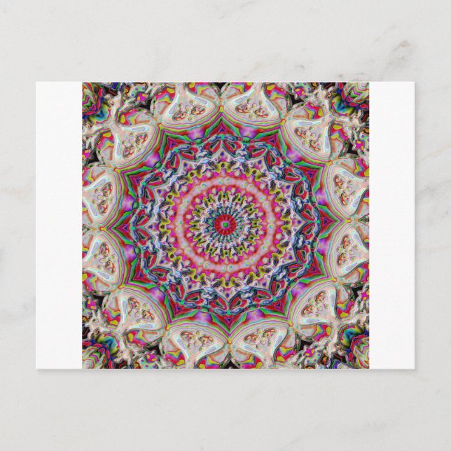 Postal Mandala circular de color (Anverso)