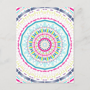Postal mandala colorido