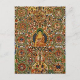 Postal Mandala completa pintada Bhutanese