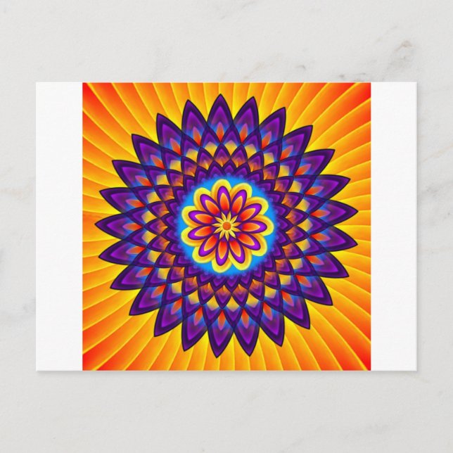 Postal Mandala Dahlia (Anverso)