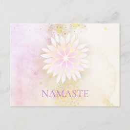 Postal *~* Mandala Dahlia Pastel Lavender Peach AP2