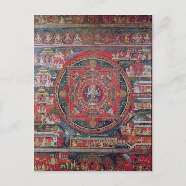 Postal Mandala de Amoghapasa (Anverso)